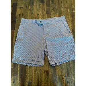 Slate & stone men’s striped chino shorts size 36 vacation boat shorts